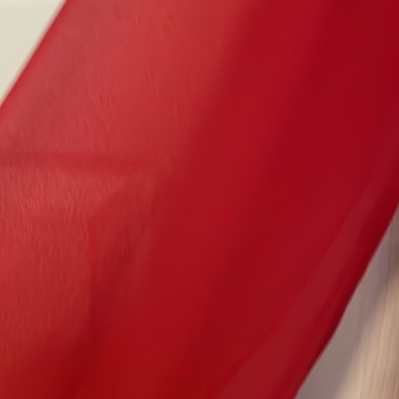 White House Black Market red blouse. - Picture 4 of 4